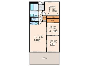 菊竹ビル金鶏の物件間取画像